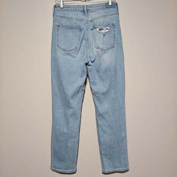 Hollister Jeans Womens 7L Ultra High Rise Vintage Straight Distressed 28x29 Y2K - Picture 4 of 9